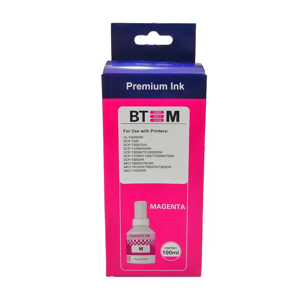 Refill Ink Bottle For BROTHER T310/BT D5000 - Magenta 🔴