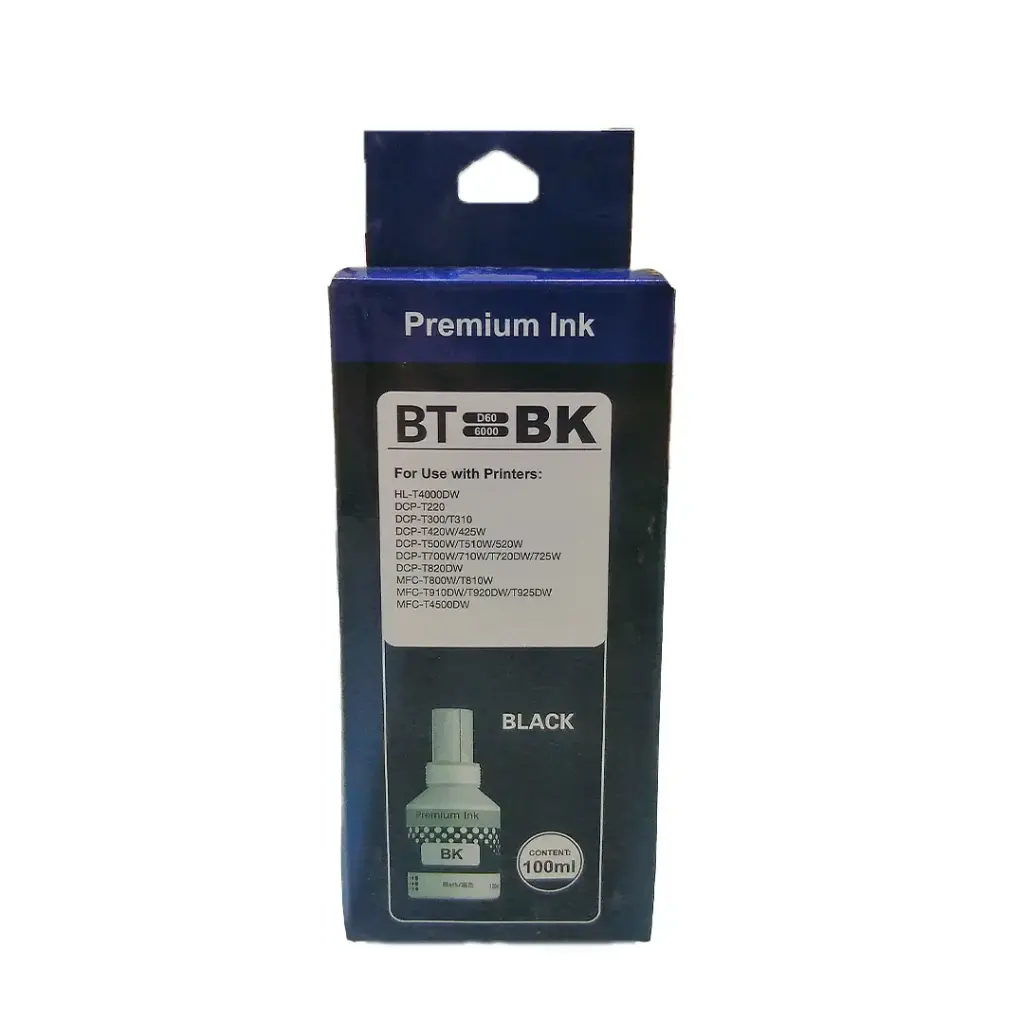 Refill Ink Bottle For BROTHER T310/BT D60 - Black ⚫