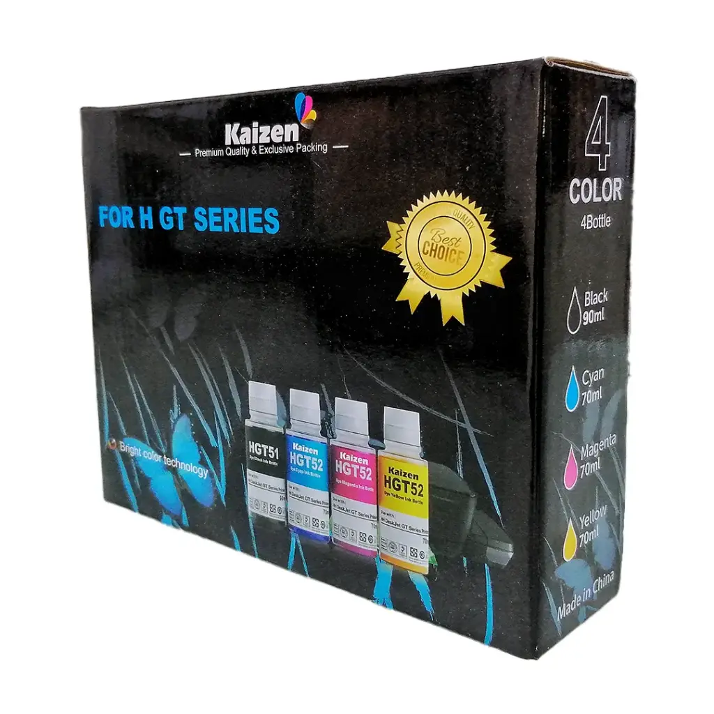 HP GT Ink Set - CMYK 🔵🔴🟡⚫