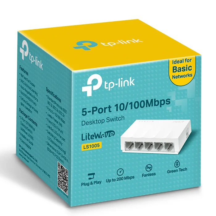 SWITCH TP-LINK LS1005 10/100 5-PORT