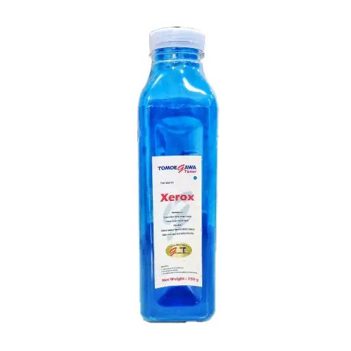 [POW-XR-001] Refill Bottle Powder Toner For XEROX 250g - Cyan 🔵